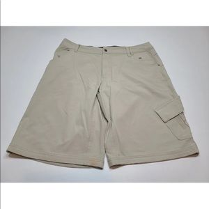 Lululemon Shorts Tan Khaki Stretch Casual Mens FLAW